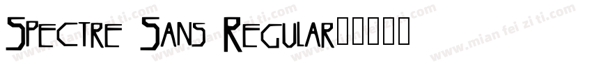 Spectre Sans Regular字体转换